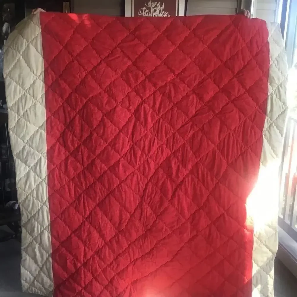 NWT Hand Crafted “Country Home” Christmas Large  Quilt